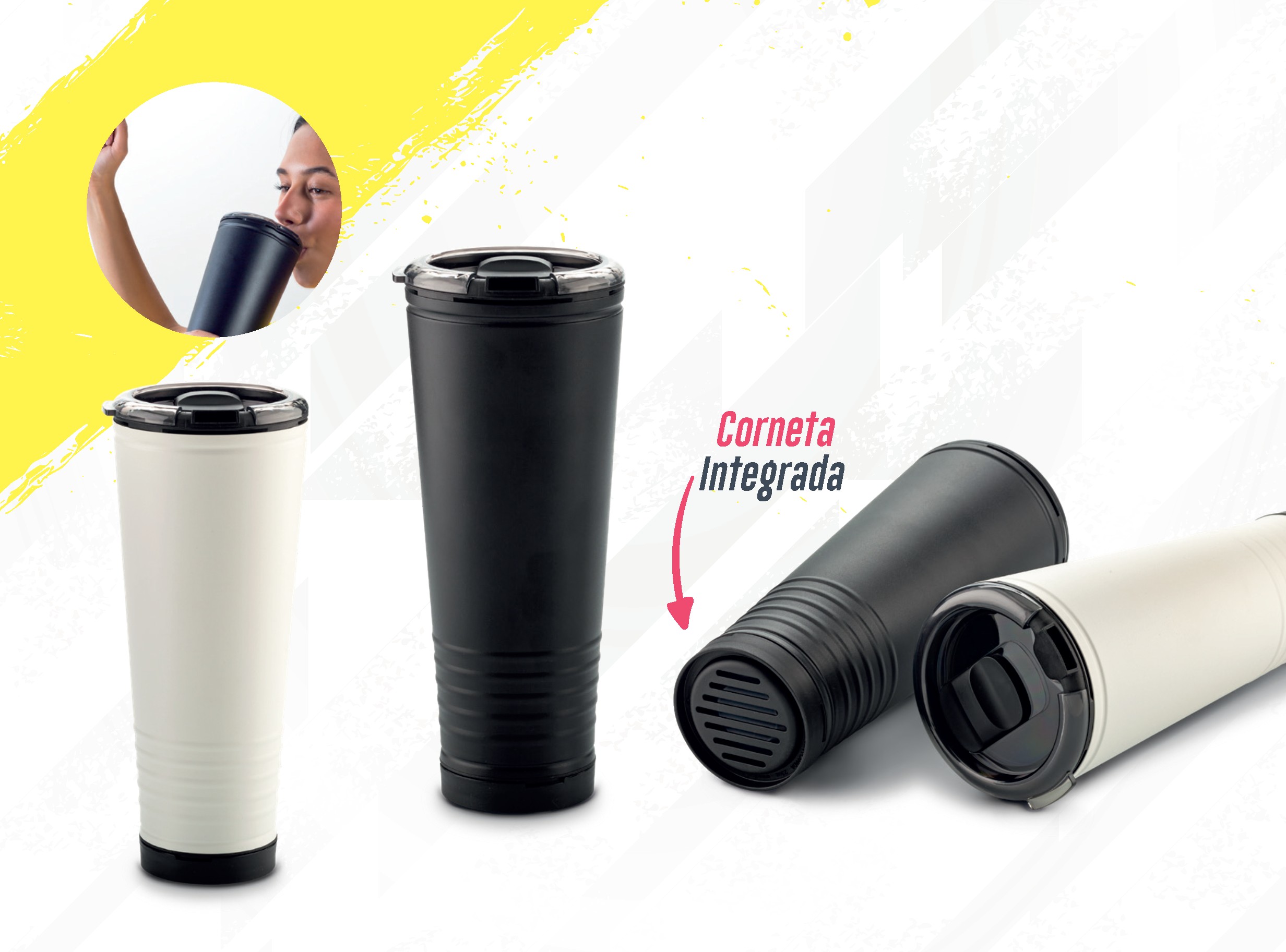 Mug Plástico Cornet 650ml MU-371