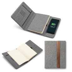 CARGADOR INALÁMBRICO CON PILA Y LIBRETA VECTOR RPET TE-711