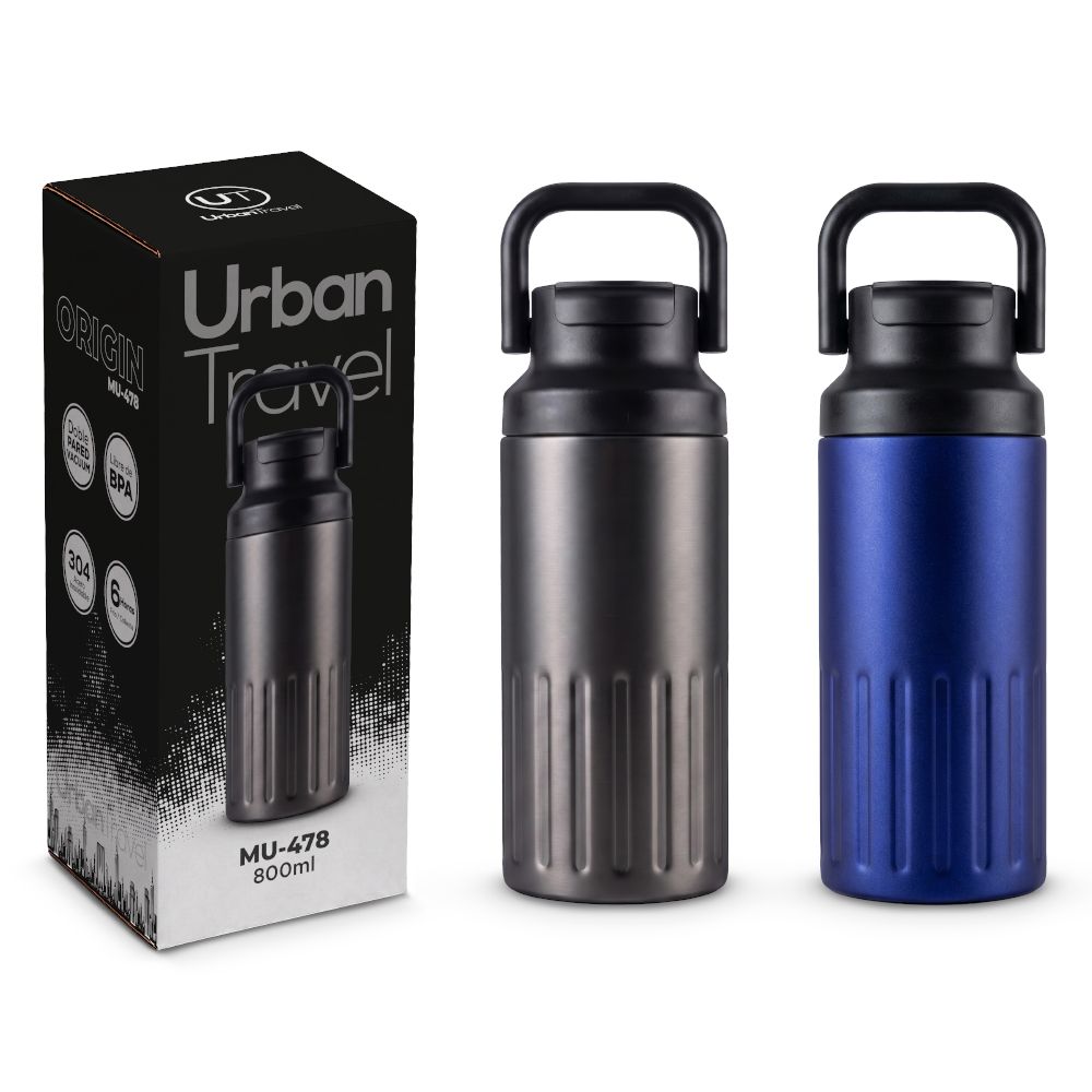 BOTILITO METÁLICO ORIGIN URBAN TRAVEL 800ML MU-478